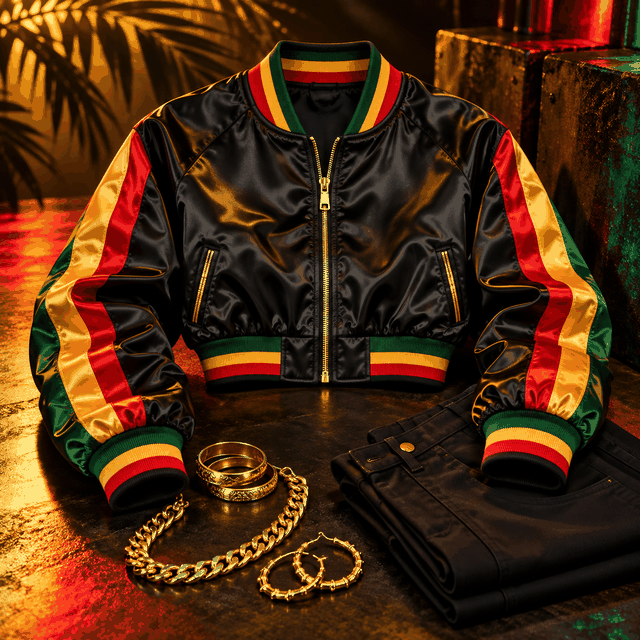 Satin Bomber Jacket